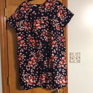 Boden Navy leaves dress NWT